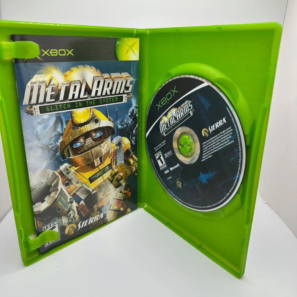 Xbox Metal Arms Glitch in the System CIB Game Case and manual